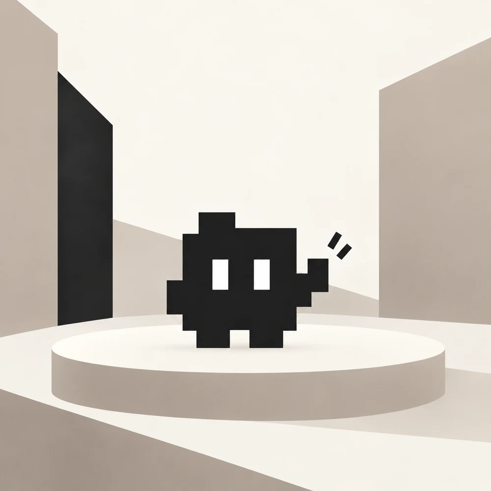 La mascota original de FORGITO en su mundo arquitectónico